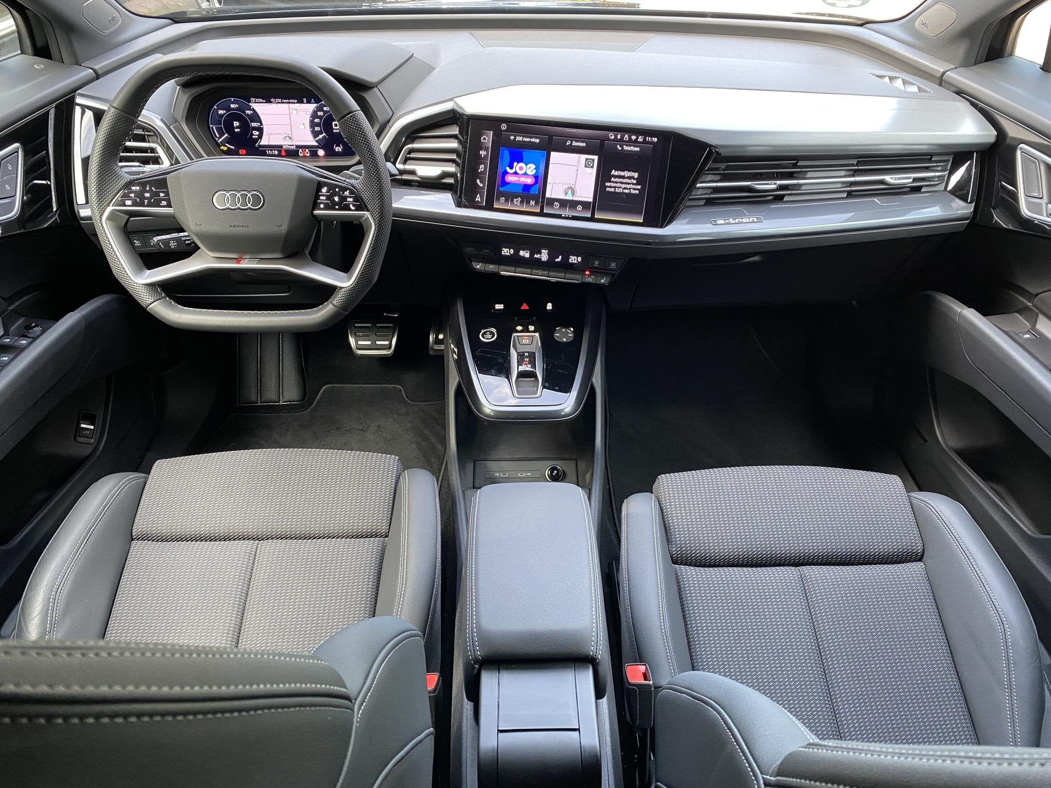 Audi Q4 Sportback e-tron 45 quattro S Edition 82 kWh Stoel +, Gebruikt, Zwart, 82 kWh, Zwart