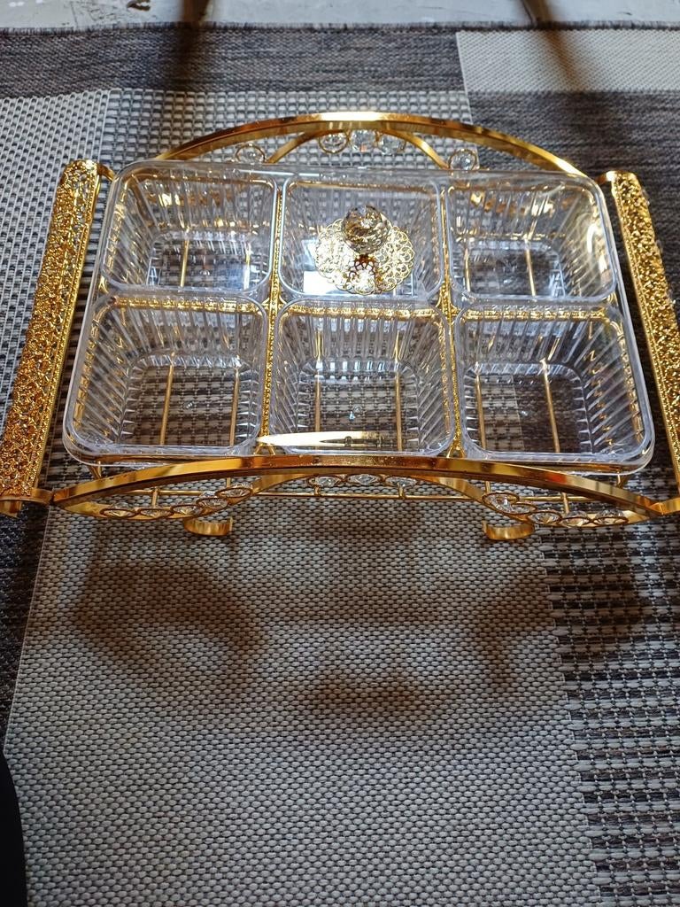dienblad met schaaltjes met deksel, Antiek en Kunst, Ophalen of Verzenden