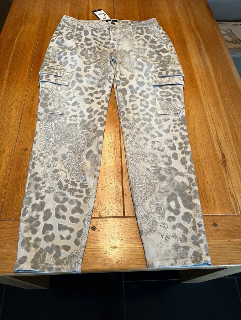 Grijze Monari broek, maat 38, Maat 38/40 (M), Zo goed als nieuw, Verzenden, Monari