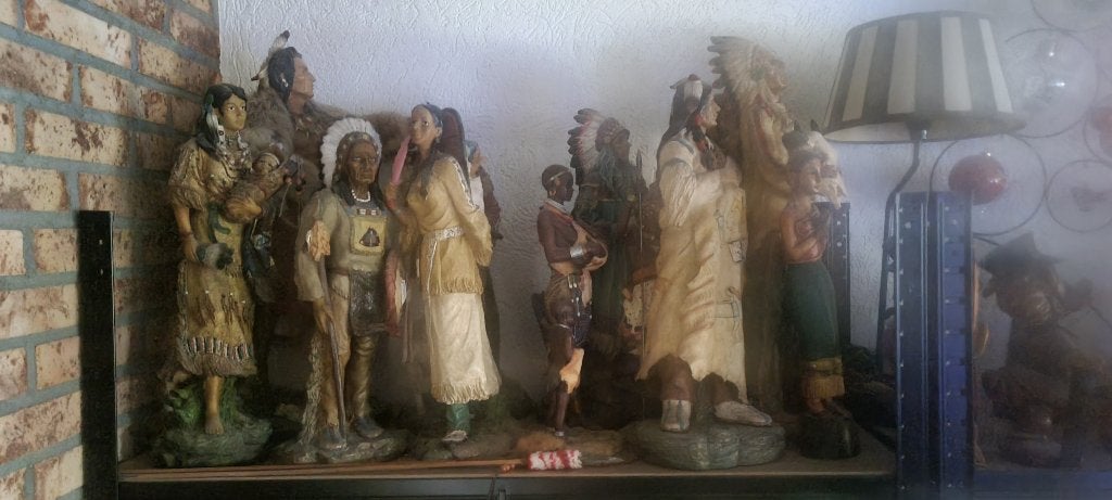 Beeld indianen, Verzamelen, Ophalen, Zo goed als nieuw, Mens