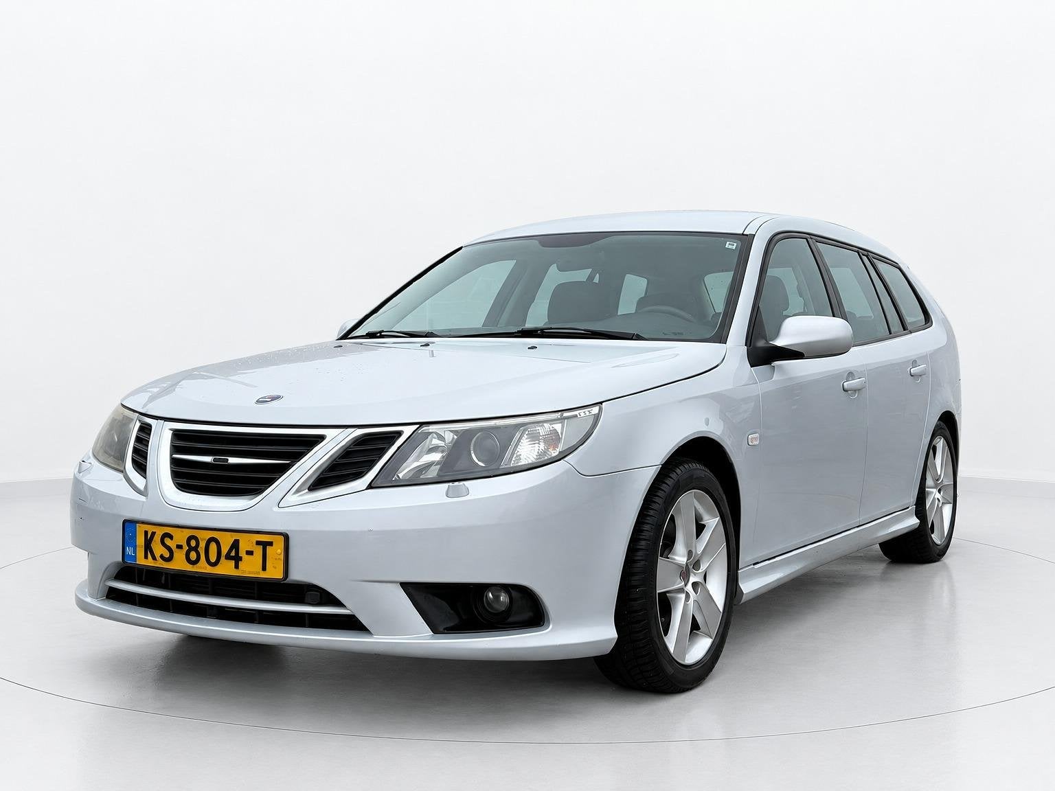 Saab 9-3 Sport Estate 2.0t Vector, Auto's, 1998 cc, Gebruikt, Zwart, Leder en Stof
