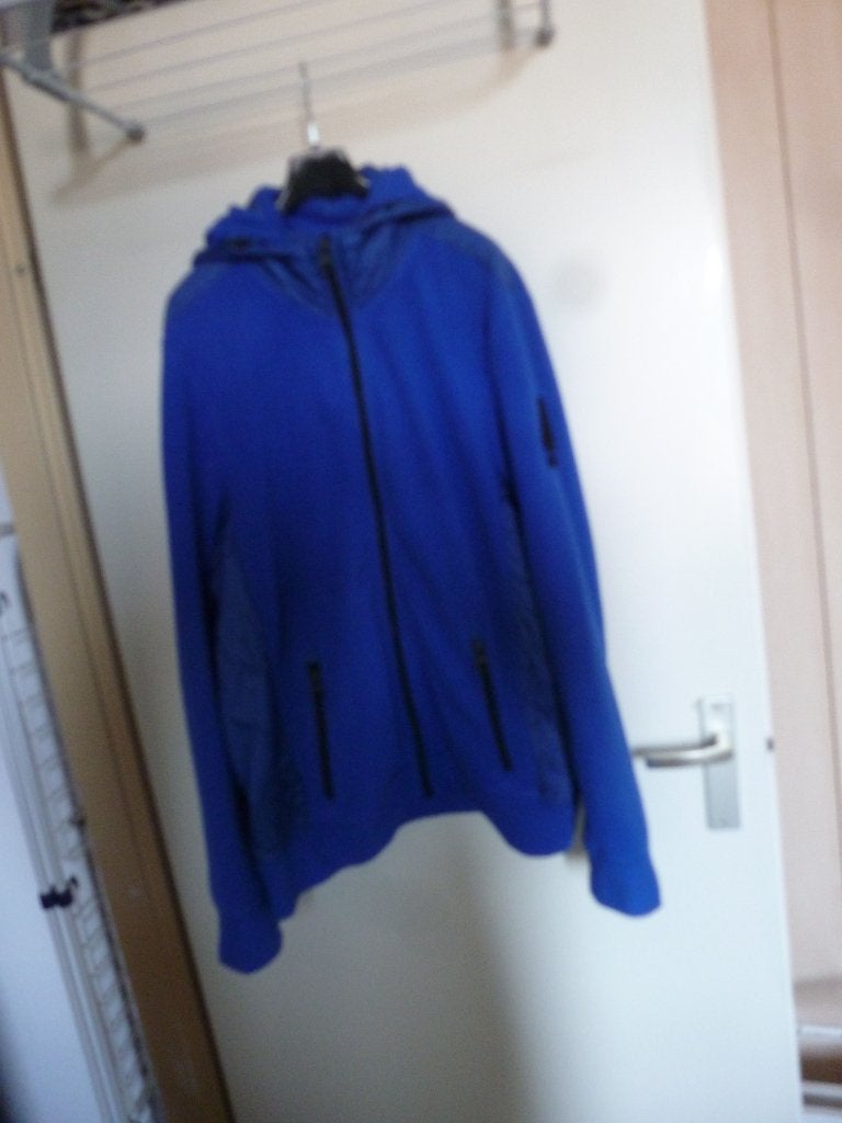 GAASTRA hoodie vest kobalt blauw fleece L -GRATIS zend, Verzenden, Zo goed als nieuw, Maat 52/54 (L), Blauw