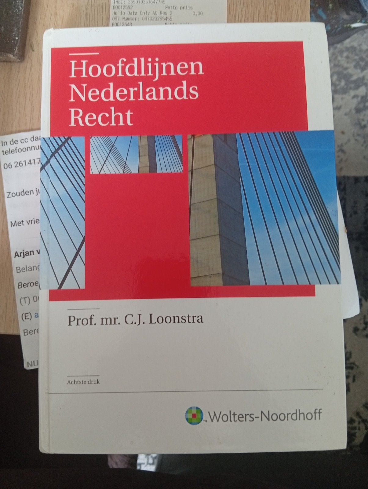 Hoofdlijnen Nederlands Recht - Prof. mr. C.J. Loonstra, Boeken, Studieboeken en Cursussen, Zo goed als nieuw, HBO, Gamma, Ophalen of Verzenden