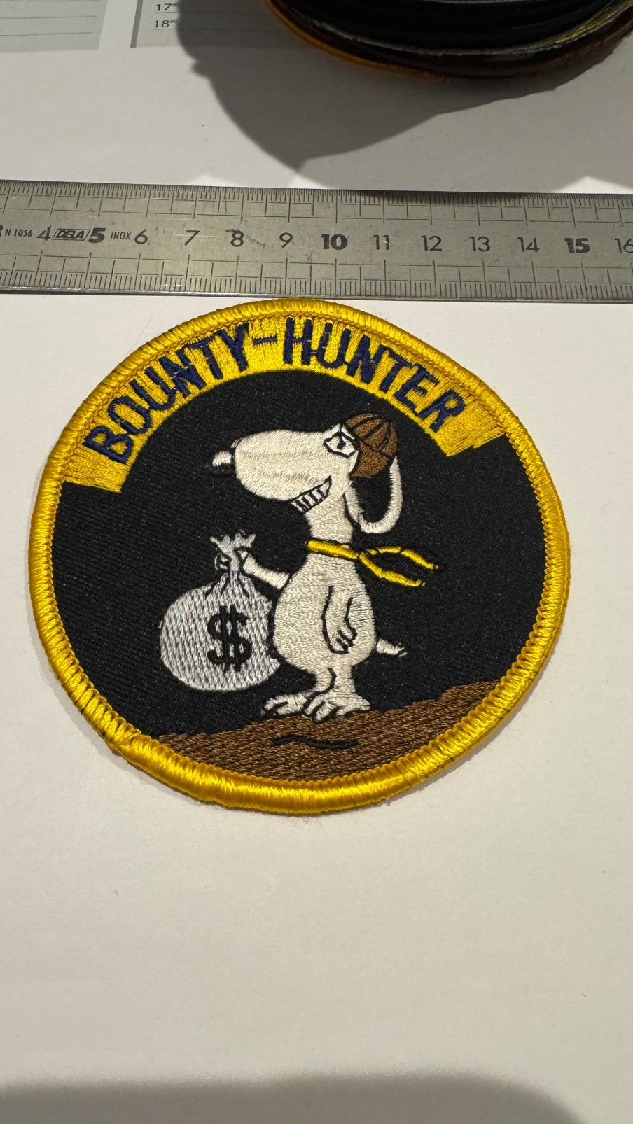 Patch luchtmacht Bounty hunter, Ophalen of Verzenden, Zo goed als nieuw, Patch, Badge of Embleem