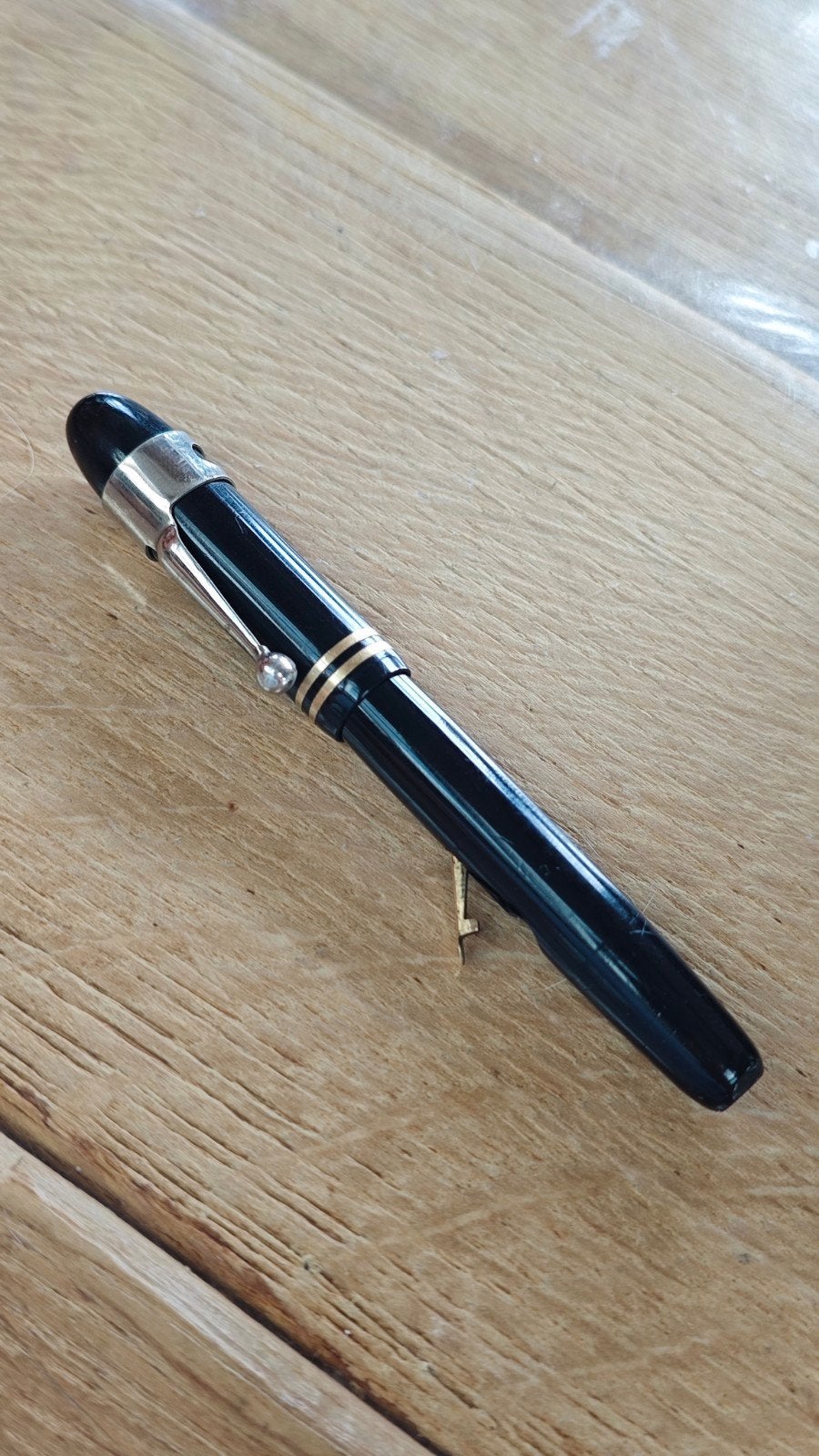 Vintage pen the Conklin Co. 14 kt gouden punt, Ophalen of Verzenden, Gebruikt, Vulpen, Overige merken