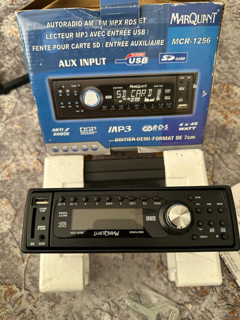 Marquant Autoradio MCR-1256 met USB/SD/AUX ingang, Ophalen of Verzenden, Nieuw