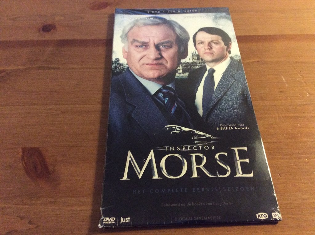 Inspector Morse. seizoen 1. 2-disc dvd box. nieuw in folie, Cd's en Dvd's, Dvd's | Thrillers en Misdaad, Vanaf 16 jaar, Ophalen of Verzenden
