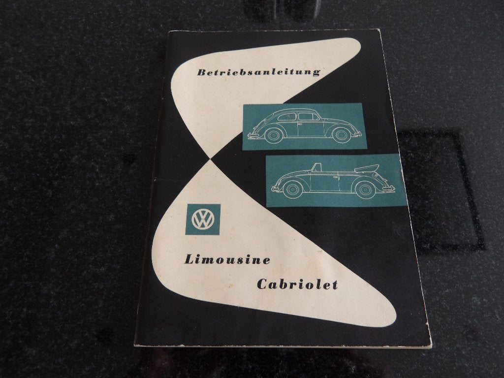 Volkswagen VW Limousine Cabriolet  - Handleiding DU, Verzenden