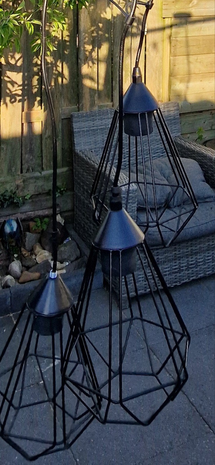 hanglamp, Ophalen, Gebruikt, E27 (groot), Metaal