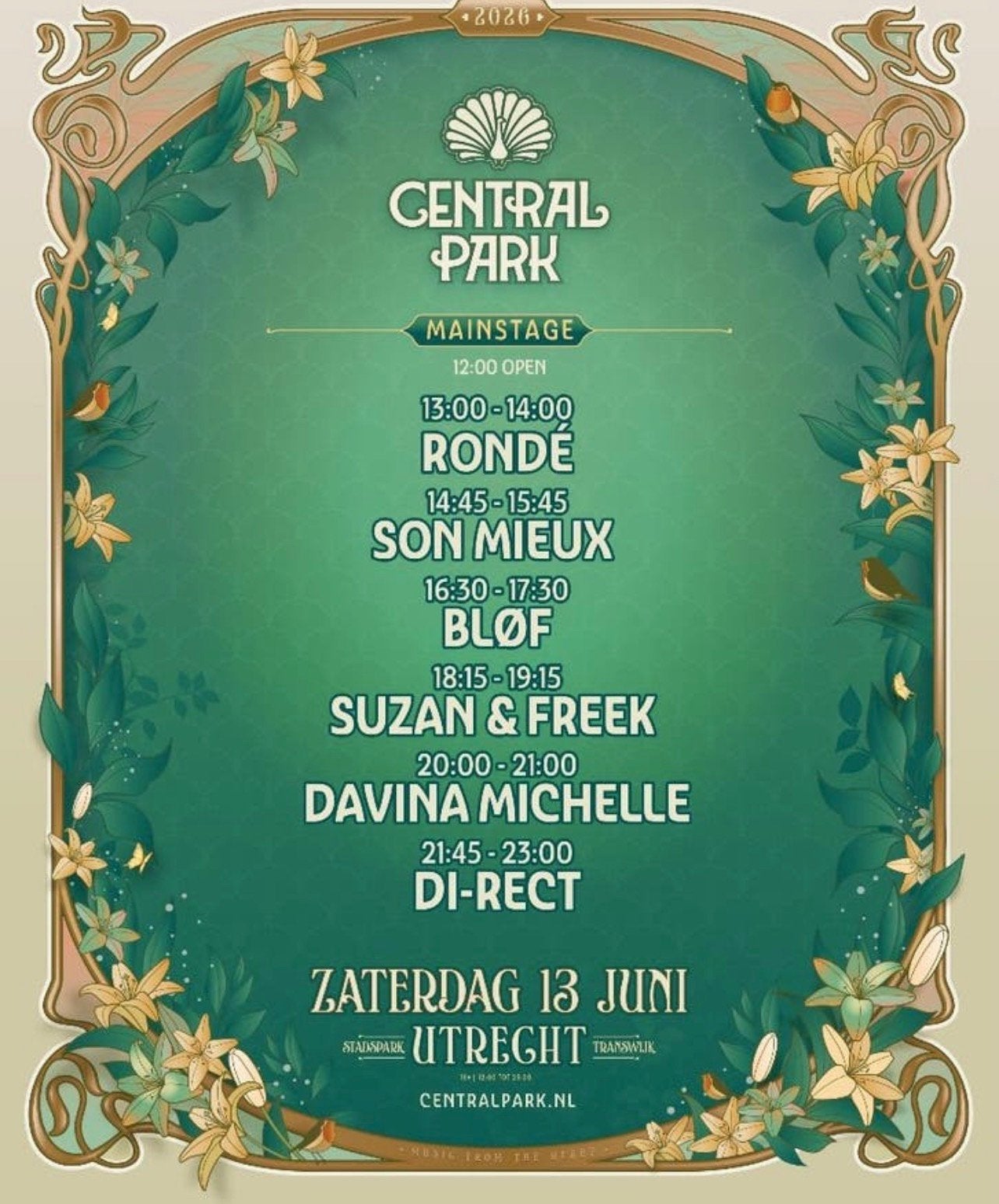 Central park tickets - zaterdag 13 juni, Tickets en Kaartjes, Evenementen en Festivals, Drie personen of meer