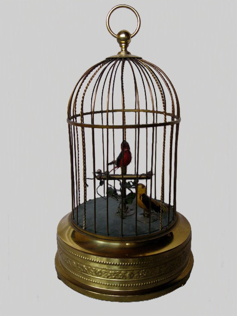 Piece Unique: kooi vogelkooi Karl Griesbaum automaat., Antiek en Kunst, Ophalen