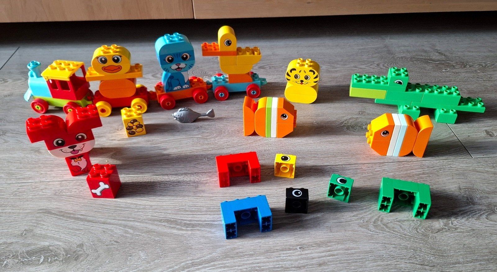 duplo dierentrein en extra dieren, Kinderen en Baby's, Ophalen of Verzenden, Gebruikt, Duplo