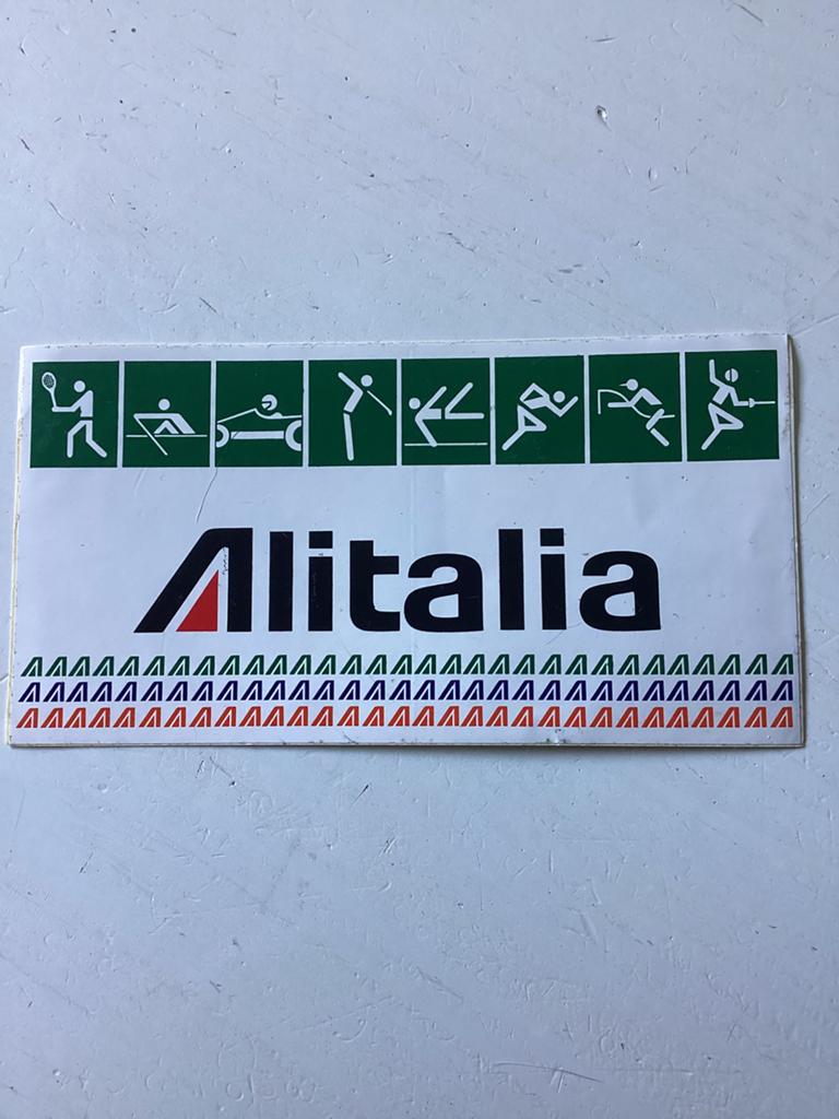 Sticker Alitalia (luchtvaartmaatschappij), Verzenden, Zo goed als nieuw, Overige typen