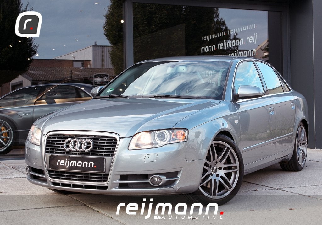 Audi A4 Limousine 2.0 TFSI | Leder | 18" RS4 | Sportonderste, Auto's, Gebruikt, Zwart, 4 cilinders, 1984 cc