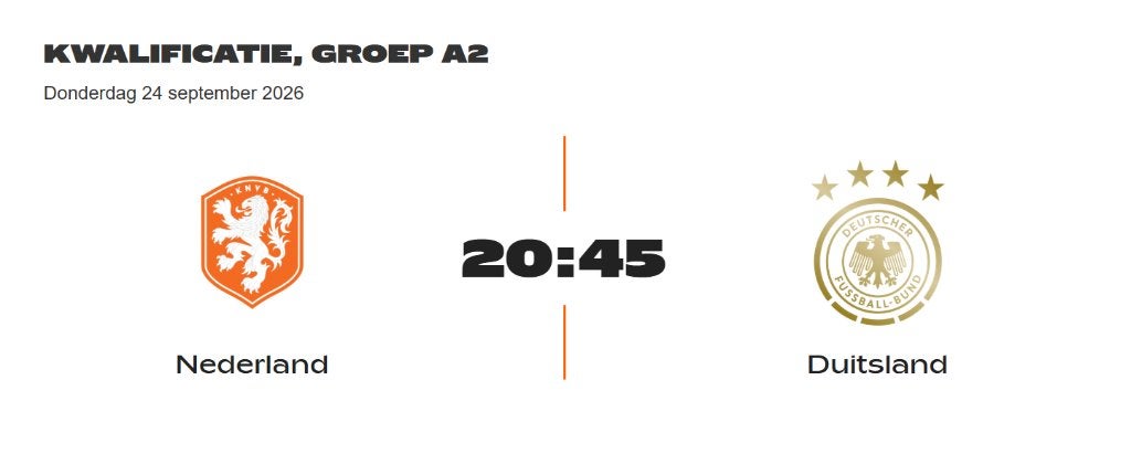 4x Tickets Nederland-Duitsland Nations League, Tickets en Kaartjes, Losse kaart, Drie personen of meer, September, Nederlands elftal