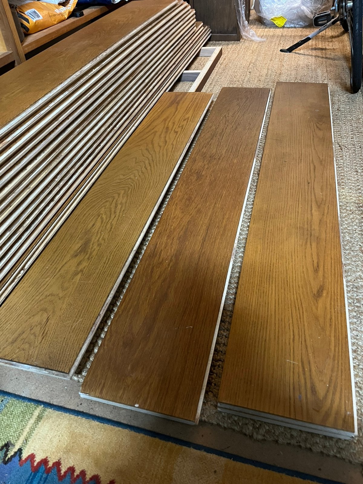 Eiken lamellenparket (restpartij), Ophalen, Nieuw, 10 tot 30 cm, Hout
