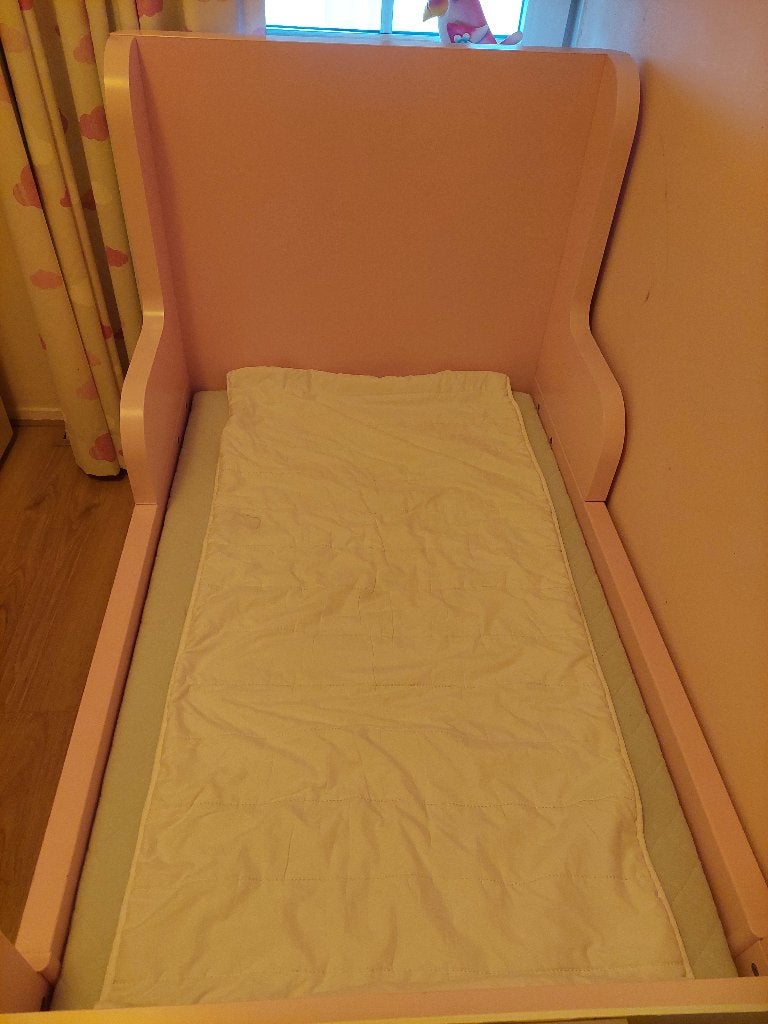 Meegroeibed (Busunge) incl matras, Kinderen en Baby's, Gebruikt, 70 tot 85 cm, 180 cm of meer, Ophalen