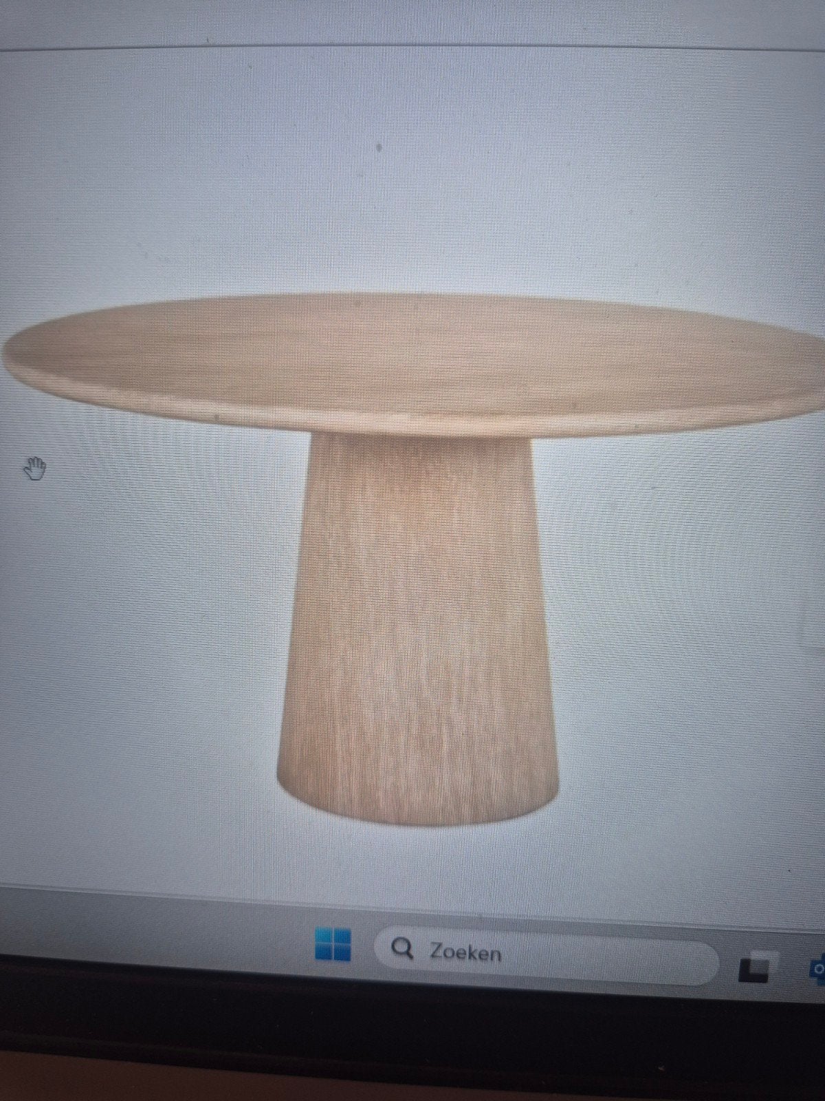 Richmond LUX EETTAFEL FICTUS 140 ROND, Ophalen, Nieuw, 100 tot 150 cm, Minder dan 100 cm