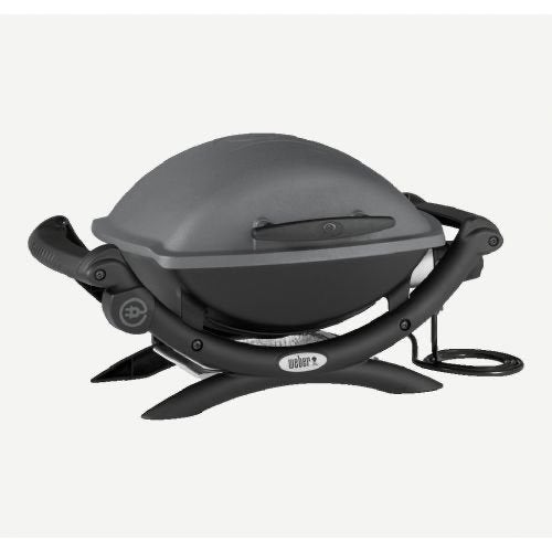 Weber Q 1400 elektrische barbecue met hoes, Tuin en Terras, Elektrische barbecues, Ophalen, Zo goed als nieuw, WEBER BBQ