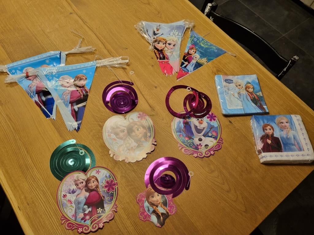 Frozen Feestversiering: Elsa & Anna voor Kinderfeest, Ophalen of Verzenden, Nieuw, Versiering