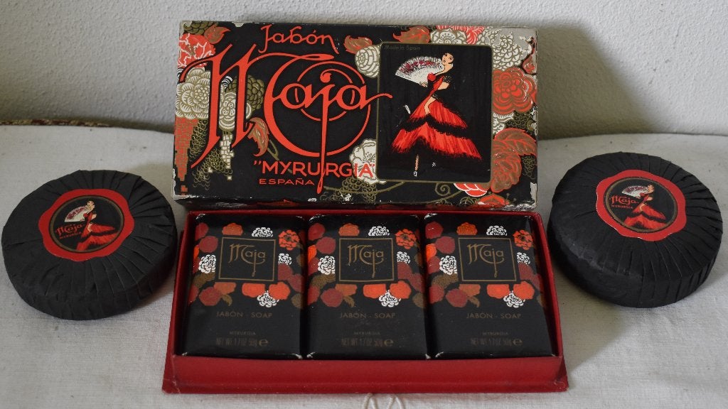 Vintage Maja Myrurgia Zeep Set - Nieuw in Doos, Sieraden, Tassen en Uiterlijk, Ophalen of Verzenden, Nieuw, Bad & Douche