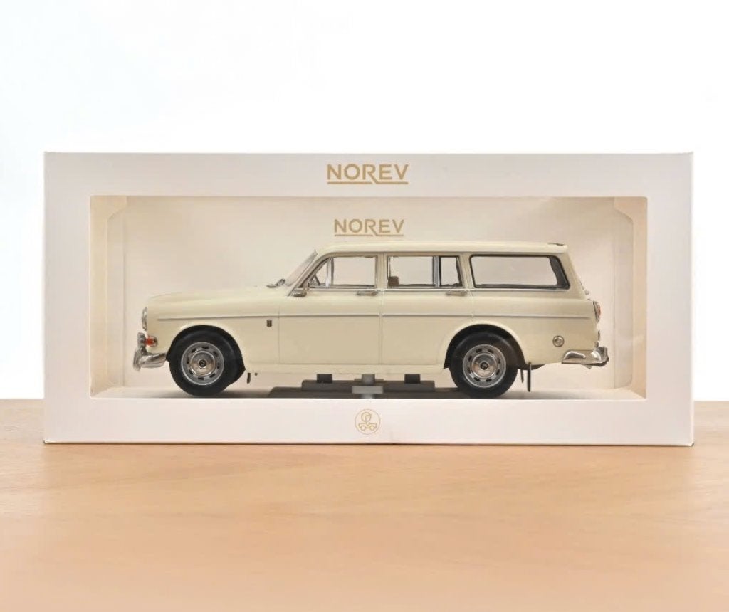 Volvo Amazon Break 1968 Parel Wit schaal 1/18 NOREV 188751, Hobby en Vrije tijd, Ophalen of Verzenden, Nieuw, Auto, Norev
