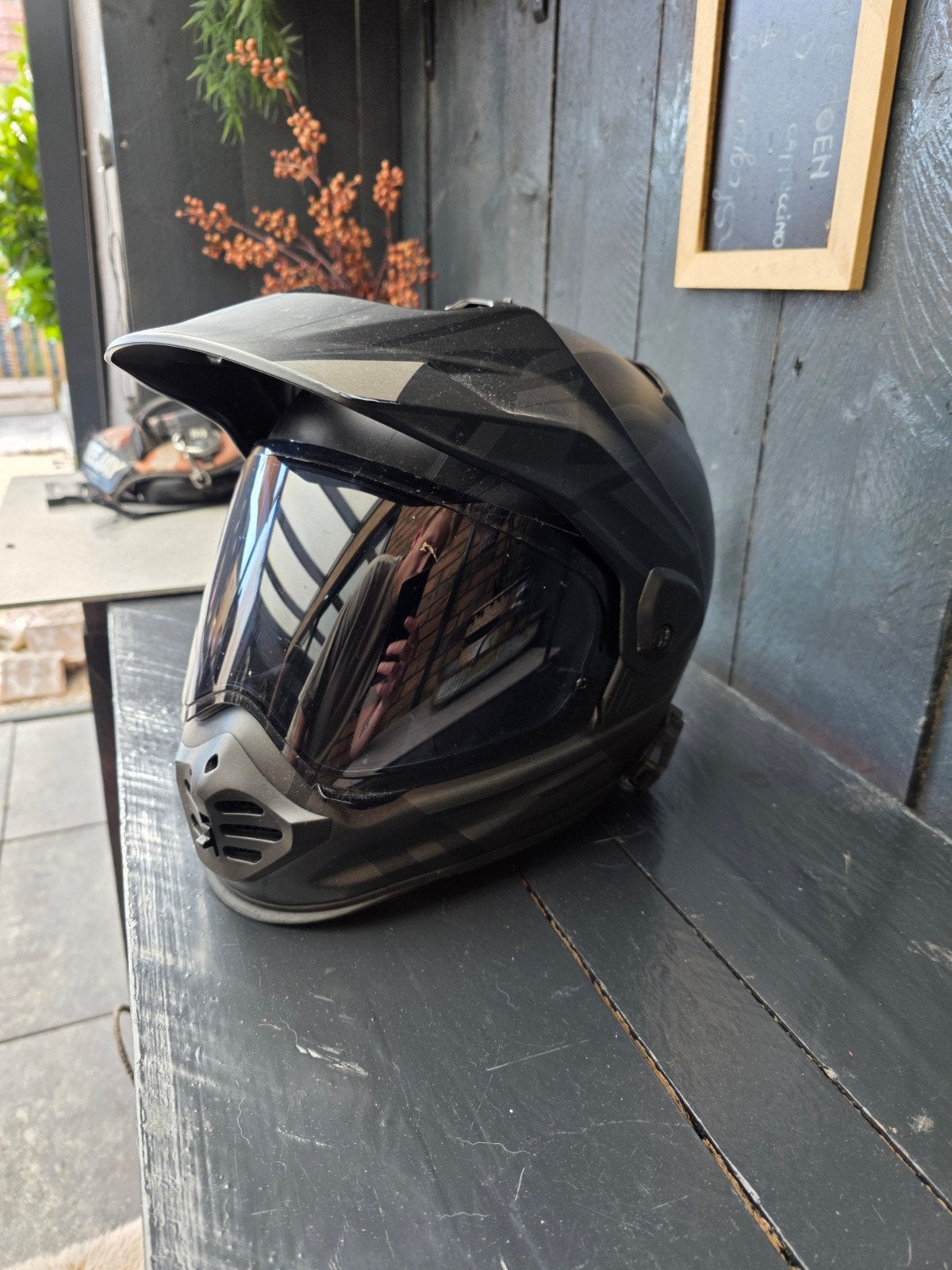 Arai Tour-X5 Offroadhelm - Grijs, M, Arai, Ophalen of Verzenden, Tweedehands