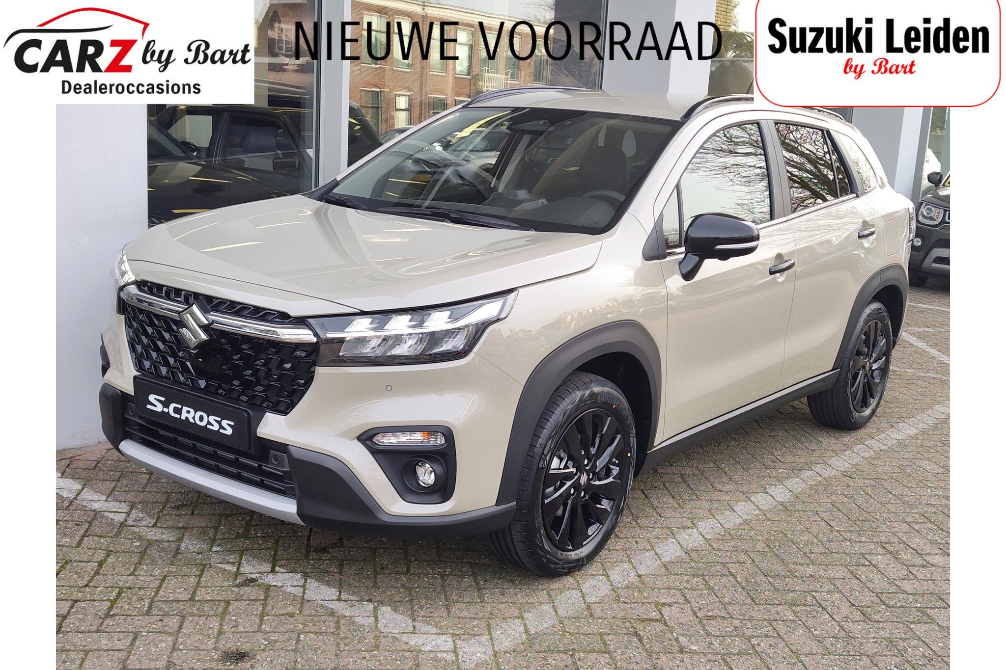 Suzuki S-Cross 1.4 BOOSTERJET SE60 AUTOMAAT Direct Leverbaar, Auto's, Suzuki, 12 maanden, Zwart, 4 cilinders, Leder en Stof