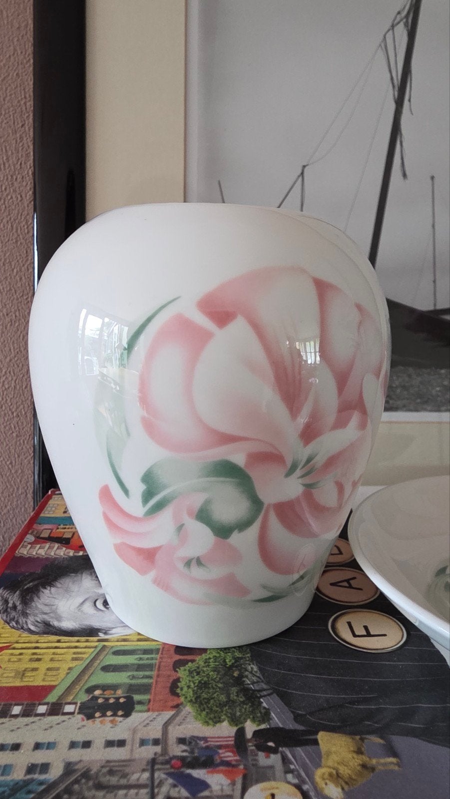 Vintage Royal Doulton Anais Anais vaas en schaaltje, Ophalen of Verzenden