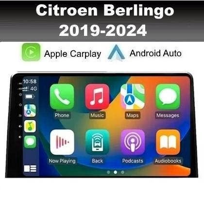Citroen Berlingo 2019-2024 navigatie android apple carplay, Auto diversen, Ophalen of Verzenden, Nieuw