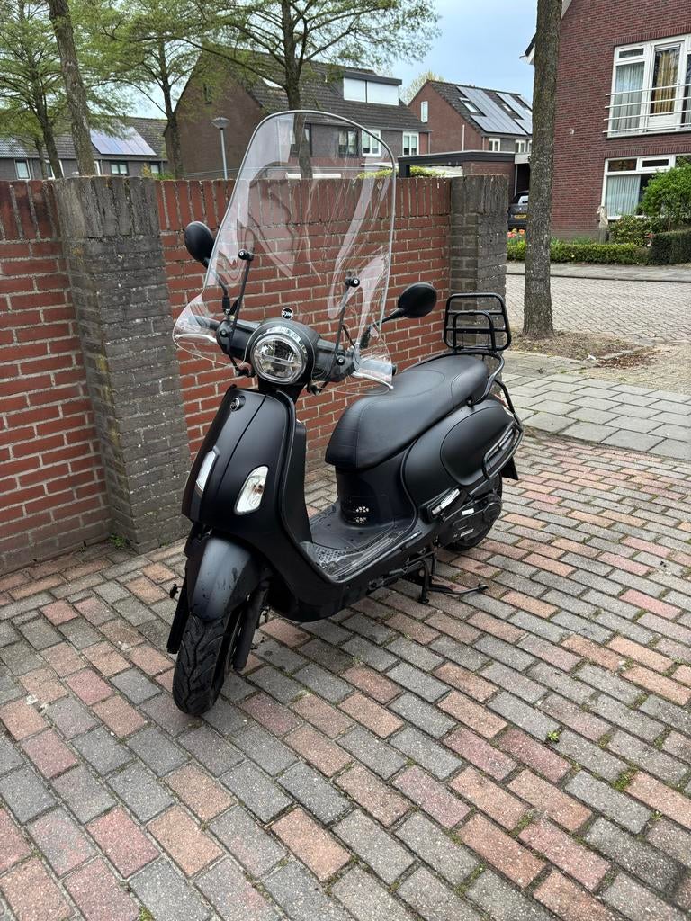 Sym Fiddle 4 scooter mat zwart, Ophalen, Gebruikt, Maximaal 45 km/u, Benzine