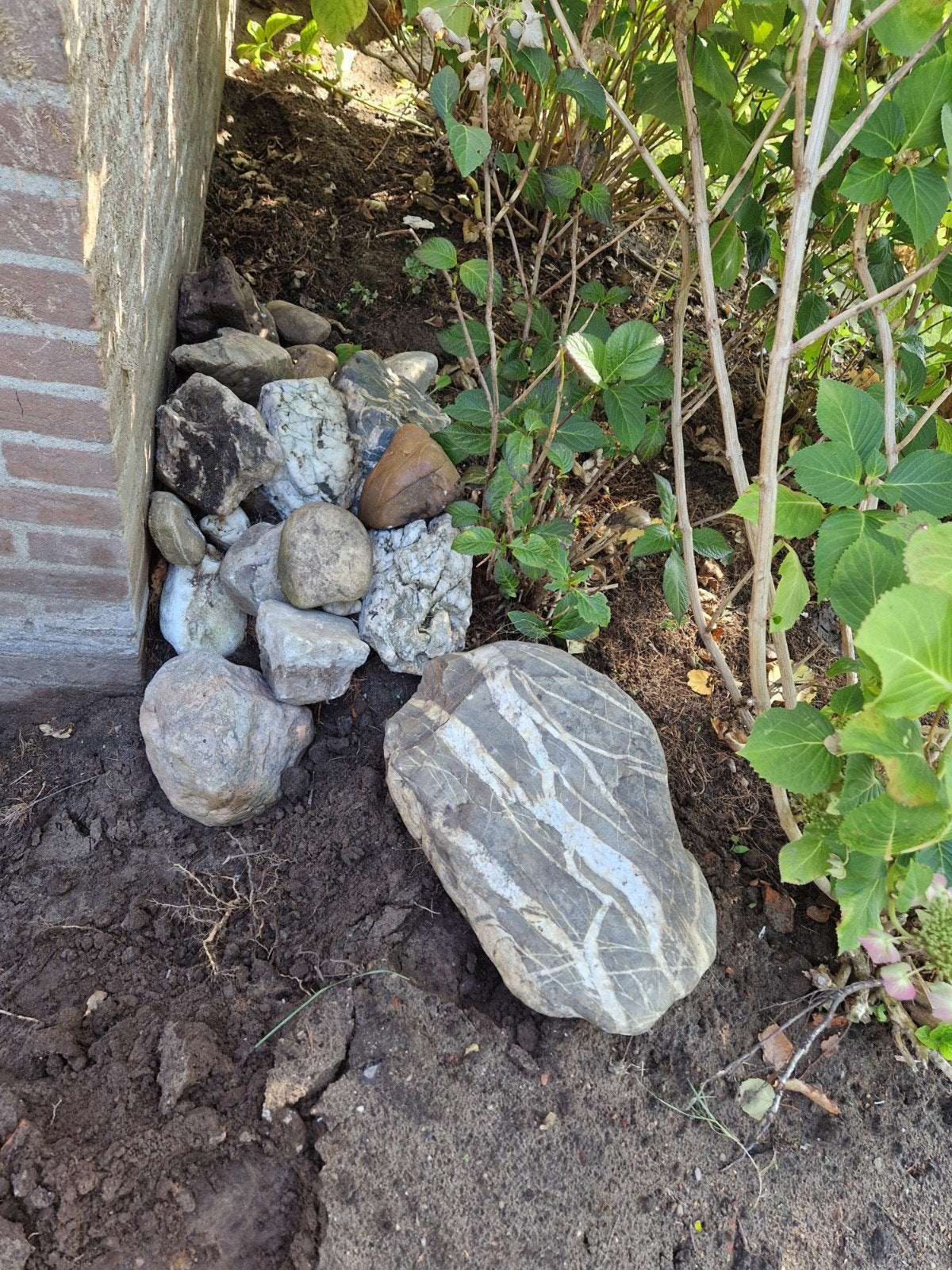 20-25 stuks diverse stenen/keien., Tuin en Terras, Grind, Keien en Split, Ophalen