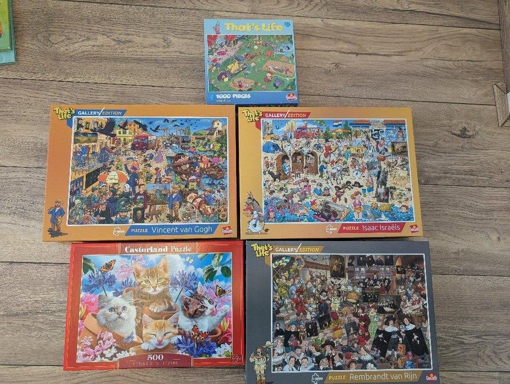 Puzzels, Ophalen, 500 t/m 1500 stukjes, Zo goed als nieuw, Legpuzzel