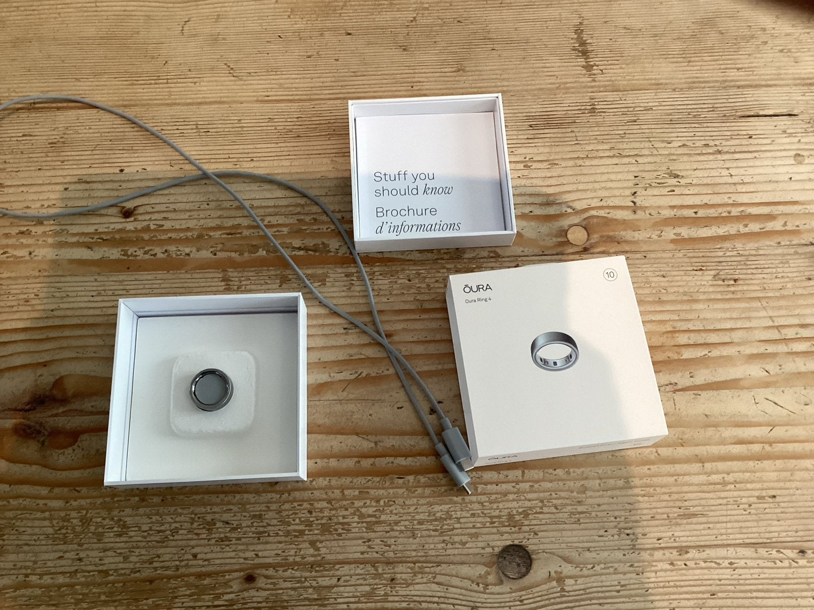 Oura Ring Gen 4 Maat 10 Brushed Silver april 2025, Ophalen, Zo goed als nieuw, Waterdicht, Android
