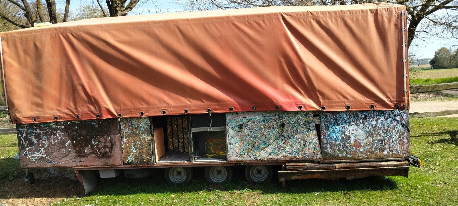 Trailer kunstinstallatie/foodtruck, Ophalen of Verzenden, Gebruikt