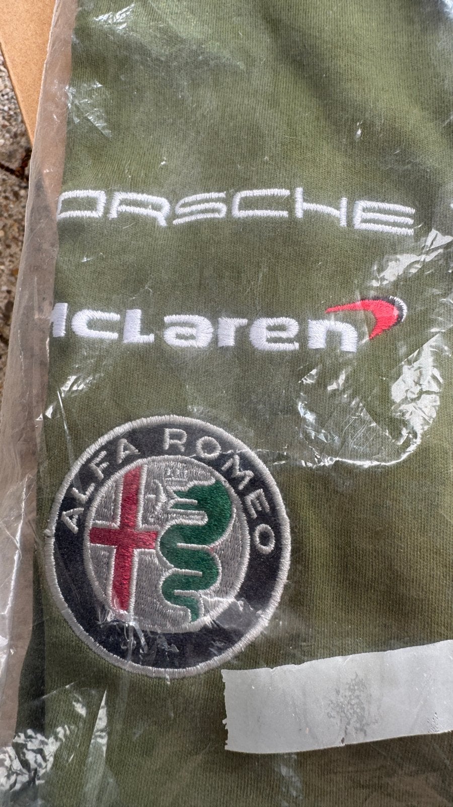XL AVD Oldtimer GP Groen met Logo's (Porsche, McLaren, etc., Ophalen of Verzenden, Nieuw
