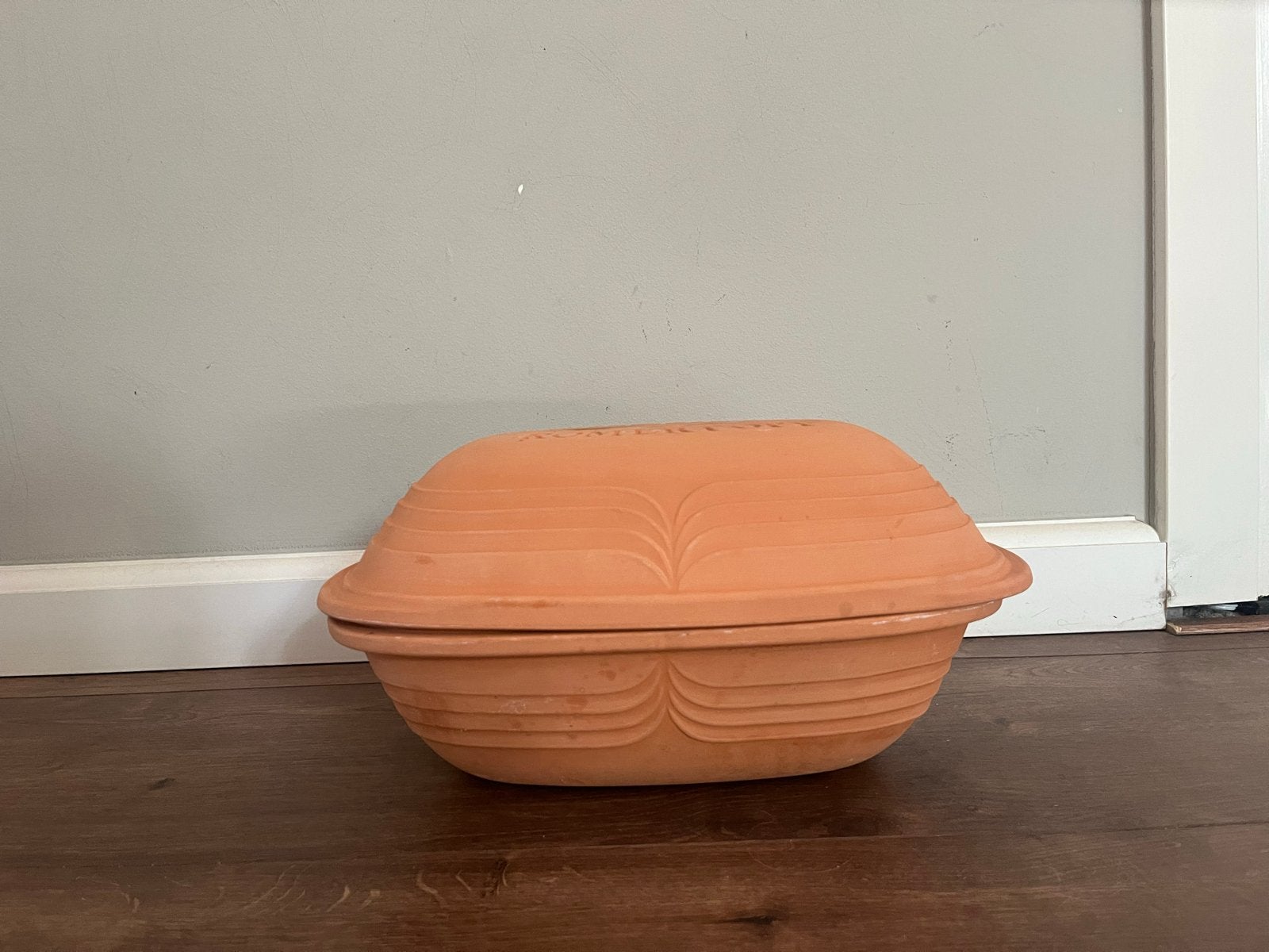 Römertopf Klei Braadpan - Voor Snel en Gezond Koken, Ophalen, Gebruikt, Braadpan, Steen/keramiek