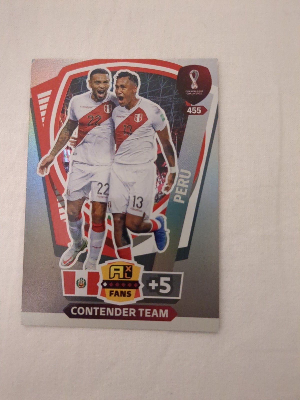 FIFA World Cup Qatar 2022 Adrenalyn XL - Peru Contender Team, Ophalen of Verzenden, Zo goed als nieuw, Overige sporten, Spelerskaart