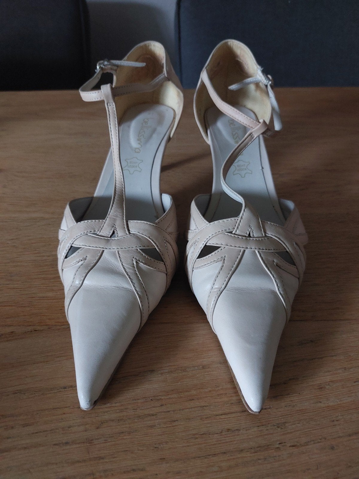 Beige pumps van Belissima - Maat 41, Ophalen, Pumps, Beige, Belissima
