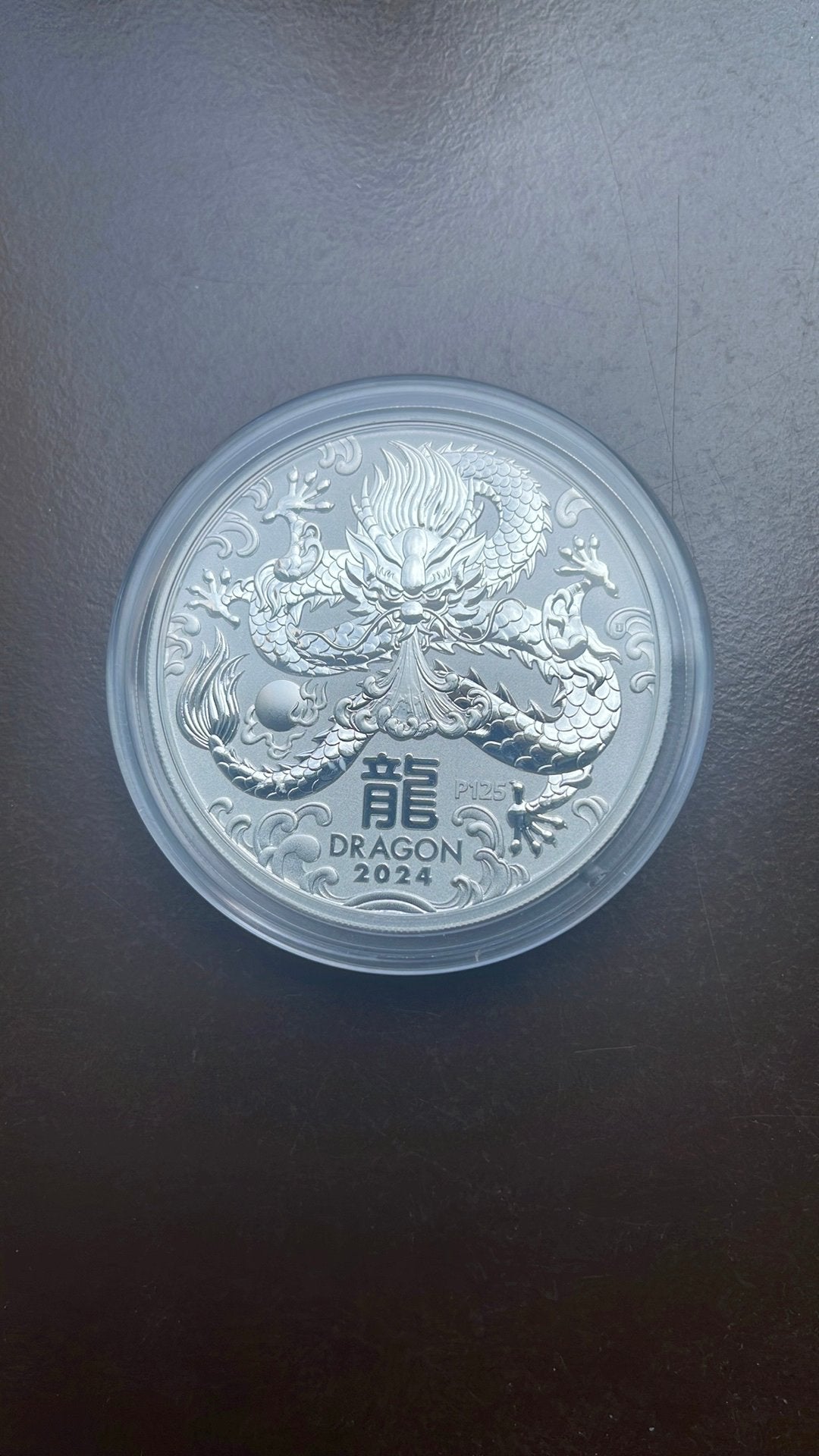 Lunar 3. Year of the Dragon  2024/. 5 OZ, Ophalen of Verzenden, Zilver