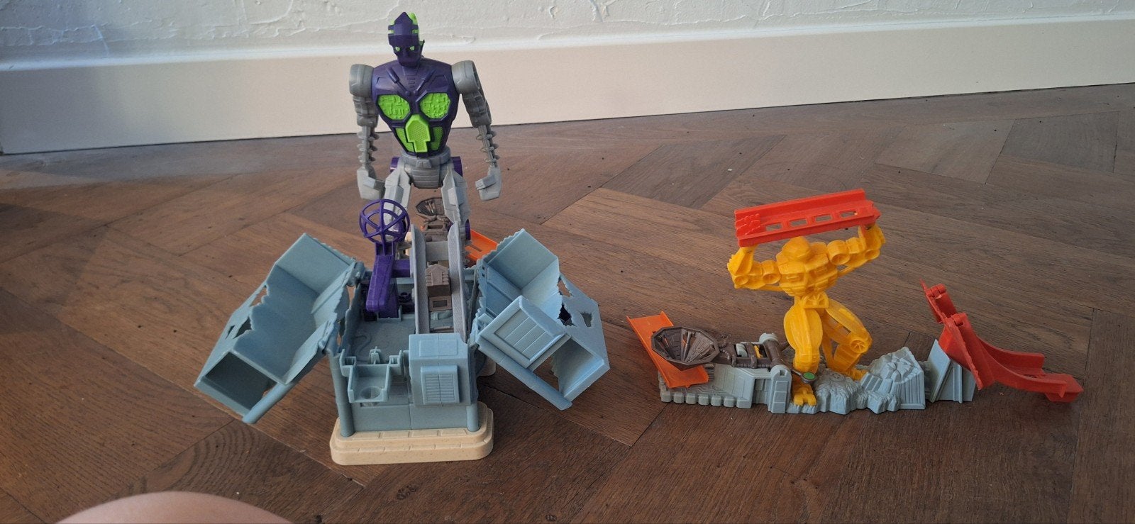 Vintage Hot Wheels Battle Bots Speelset met Figuren, Ophalen of Verzenden