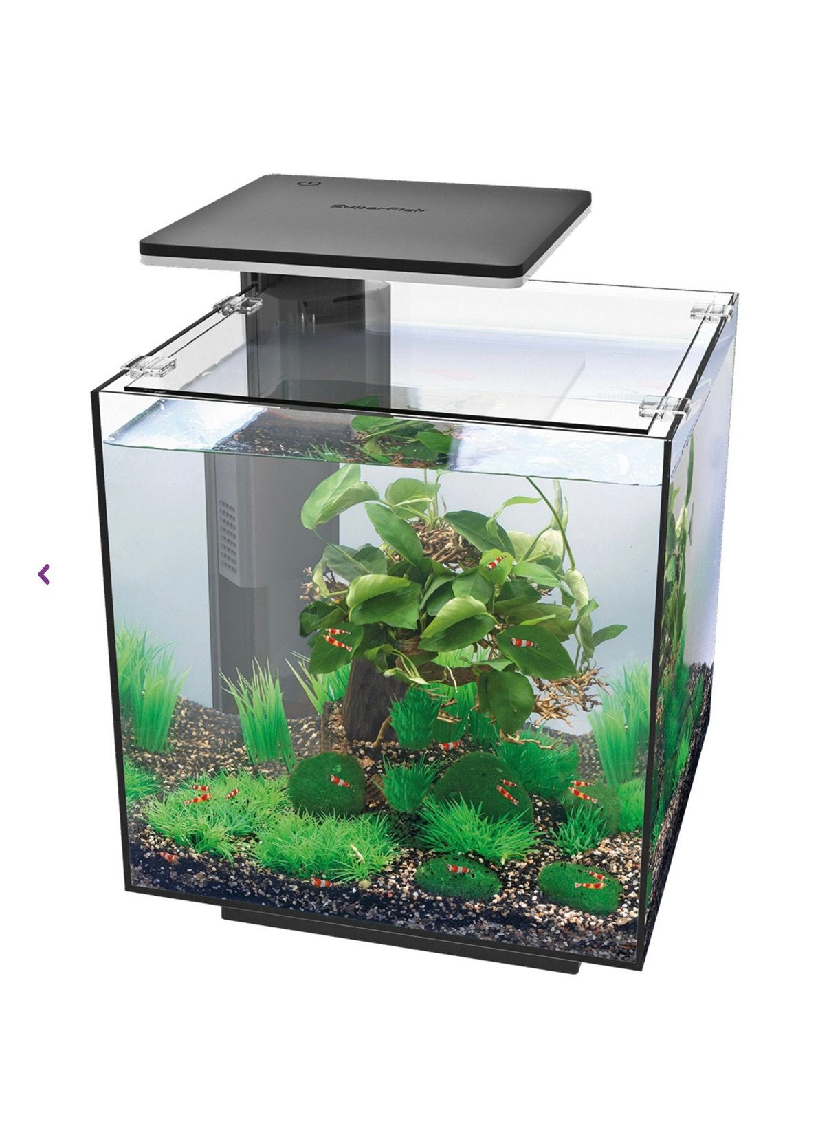 Superfish Qubiq 30 Pro 32x32x42.5 cm - Aquaria - Zwart, Aquariummeubel, Nieuw, Ophalen of Verzenden, Superfish