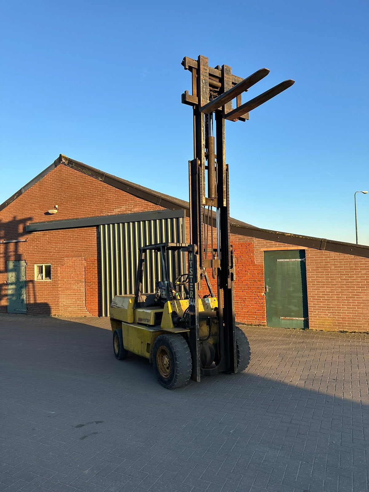 Te koop Heftruck hyster diesel 5 ton triplo sideshift, Meer dan 4000 kg, Ophalen of Verzenden, Diesel, Heftruck