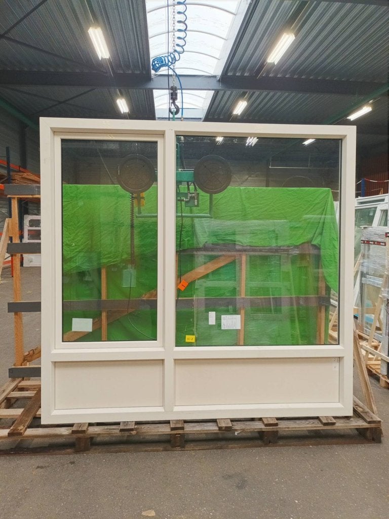 Kunststof kozijn  b239,6 x h226,7 cm -2395-, Niet ingevuld, Kunststof, Gebruikt, Niet ingevuld