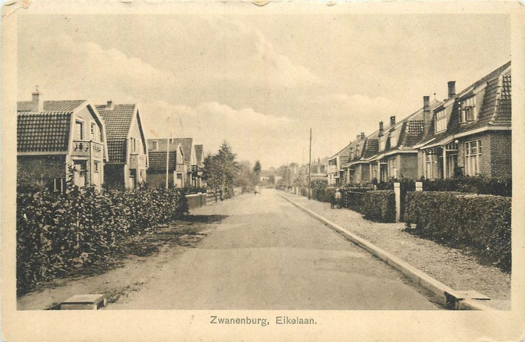 378-317-017 Zwanenburg Eikelaan, Verzamelen, Ansichtkaarten | Nederland, Verzenden, Voor 1920, Noord-Holland