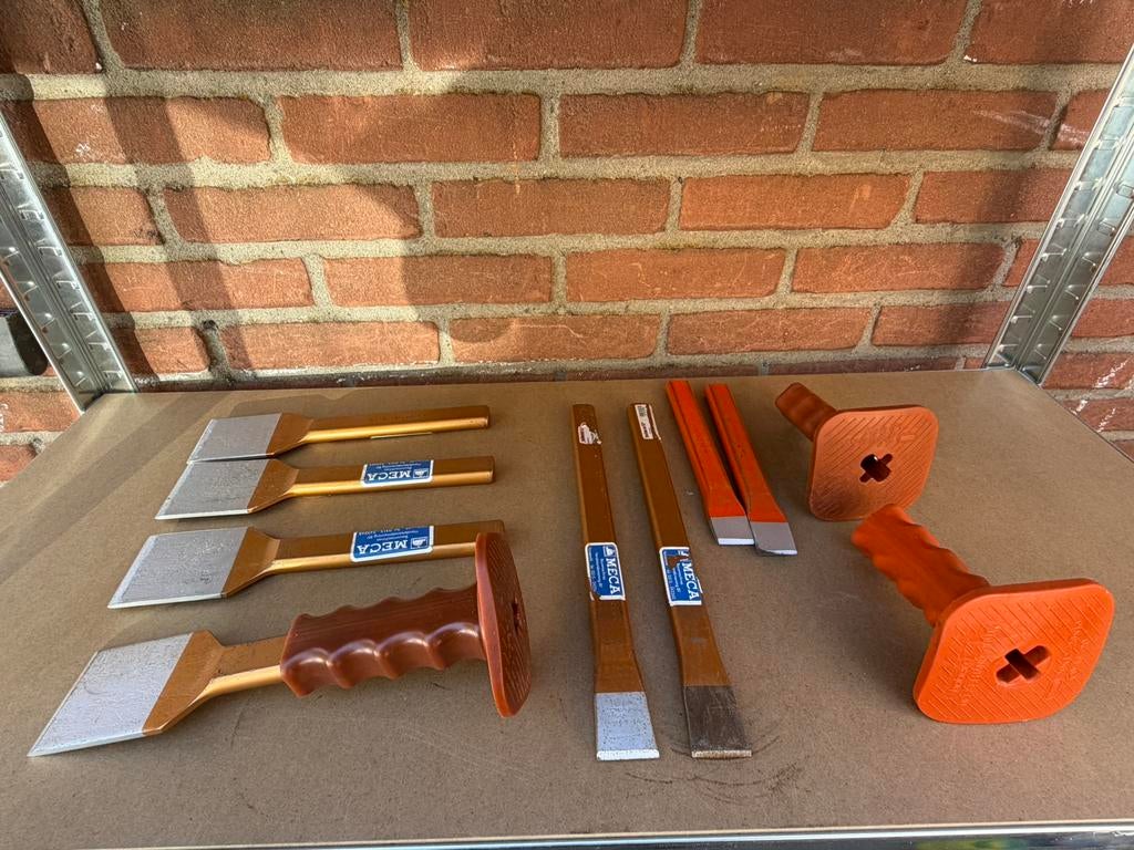 Partij steenbeitels steen beitels nieuw., Doe-het-zelf en Verbouw, Gereedschap | Handgereedschap, Ophalen of Verzenden, Nieuw
