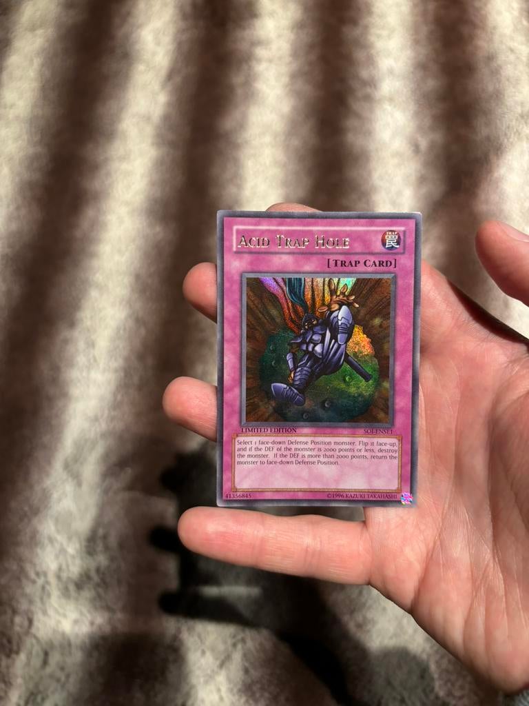 Yugioh SOI Acid Trap Hole, Ophalen of Verzenden, Zo goed als nieuw