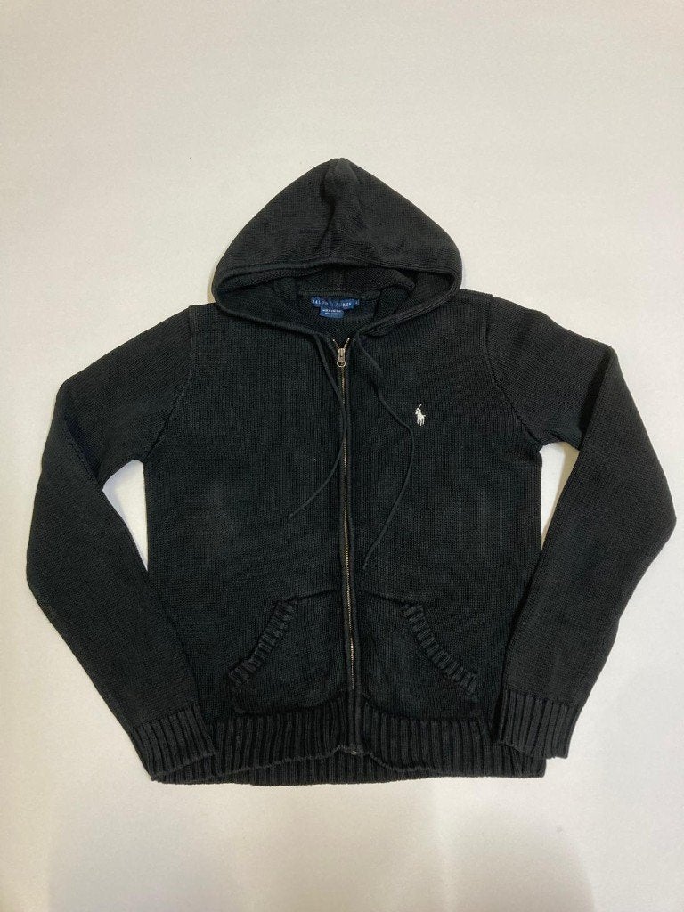 Y2k 2000s Ralph Lauren Vest- L - Black - White Pony- Knitted, Kinderen en Baby's, Trui of Vest, Ophalen of Verzenden, Zo goed als nieuw