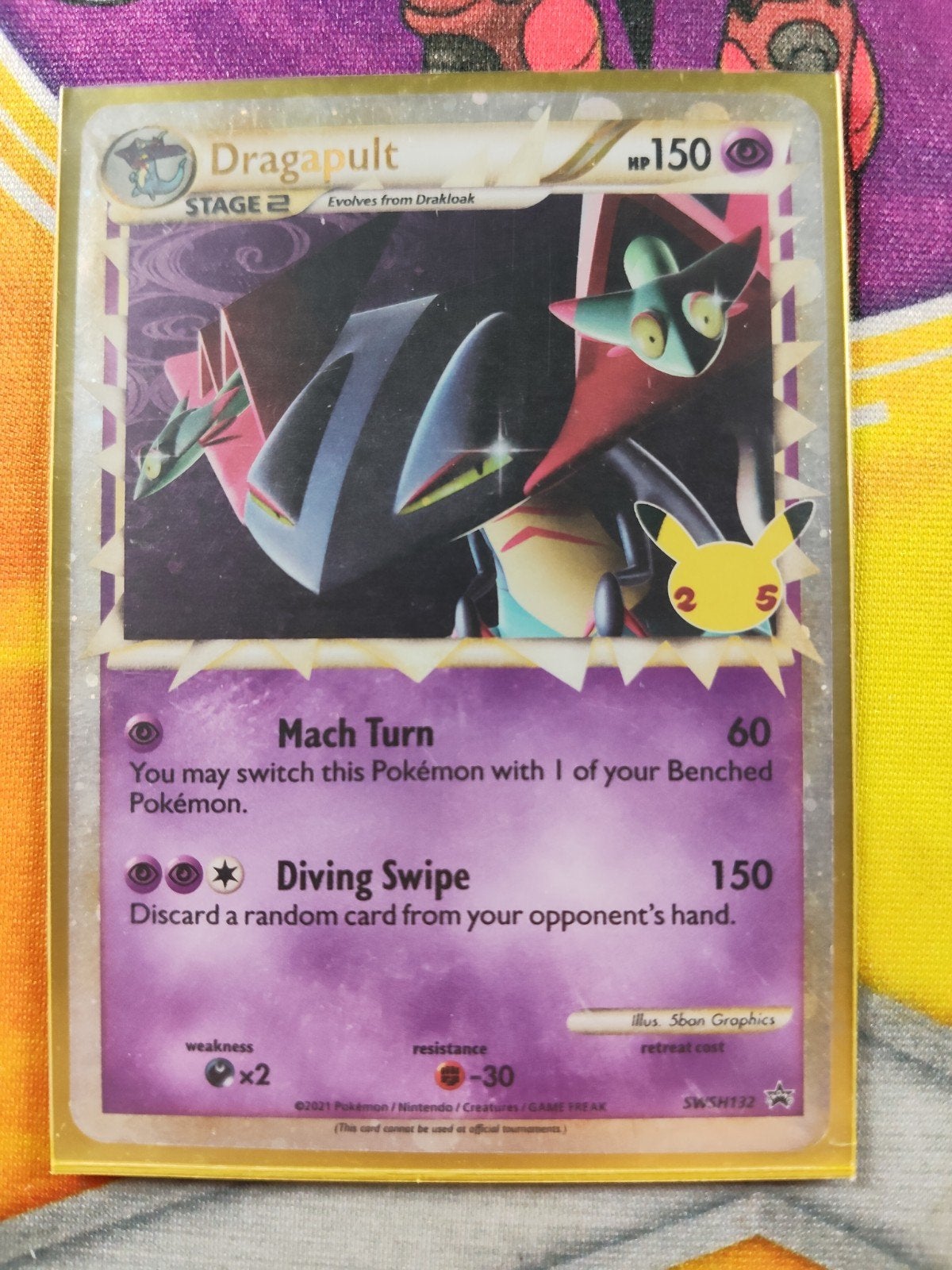 Dragapult SWSH132 Pokémon Kaart - Zo goed als nieuw, Ophalen of Verzenden, Zo goed als nieuw, Losse kaart