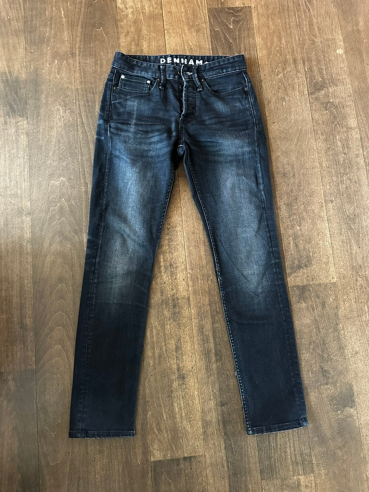 Denham spijkerbroek Razor maat W27 L30 (11), Zwart, W32 (confectie 46) of kleiner, Ophalen of Verzenden, Zo goed als nieuw